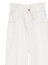 Twill High Waist Jean