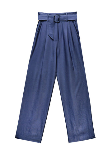 Denim - Twill Belted Trouser | Fleur du Mal - DEMO