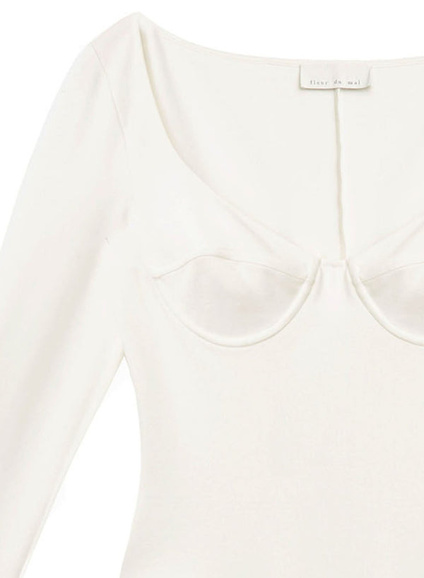 Ivory - Underwire Bodysuit | Fleur du Mal - DEMO