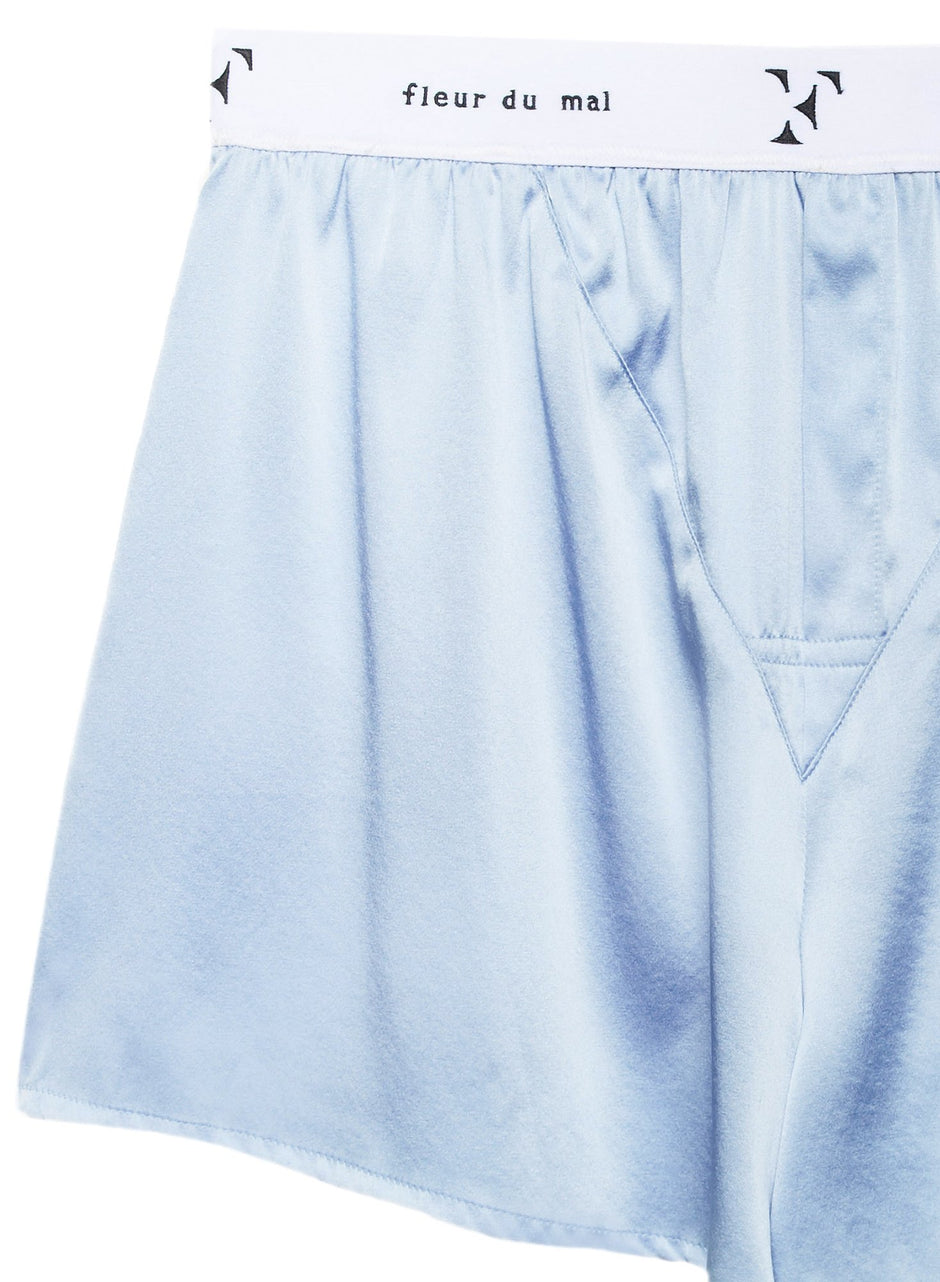Ice - Unisex Washable Silk Boxers | Fleur du Mal - DEMO