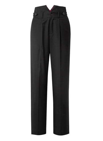 Black - V-Yoke Trouser | Fleur du Mal - DEMO