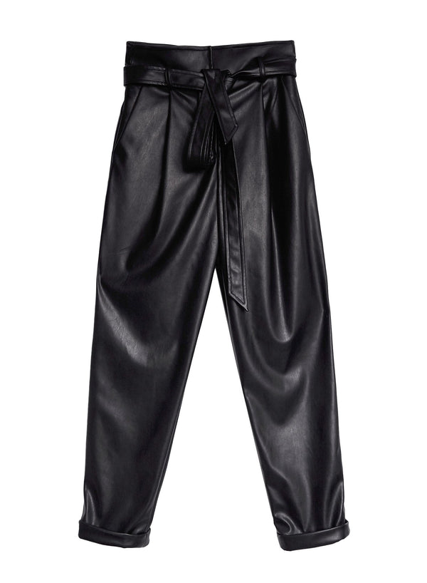 Black - Vegan Leather Pant | Fleur du Mal - DEMO