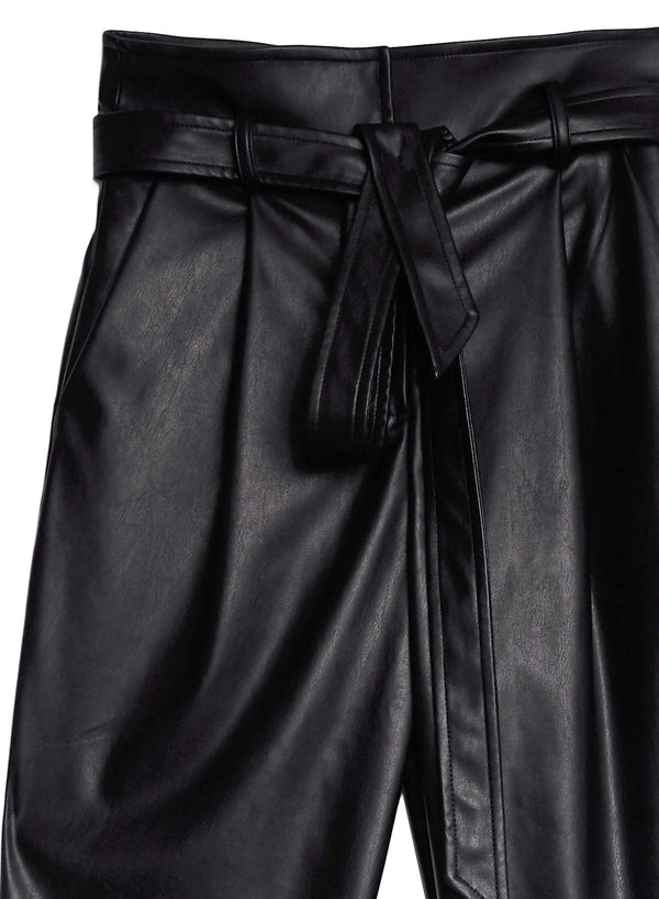 Black - Vegan Leather Pant | Fleur du Mal - DEMO