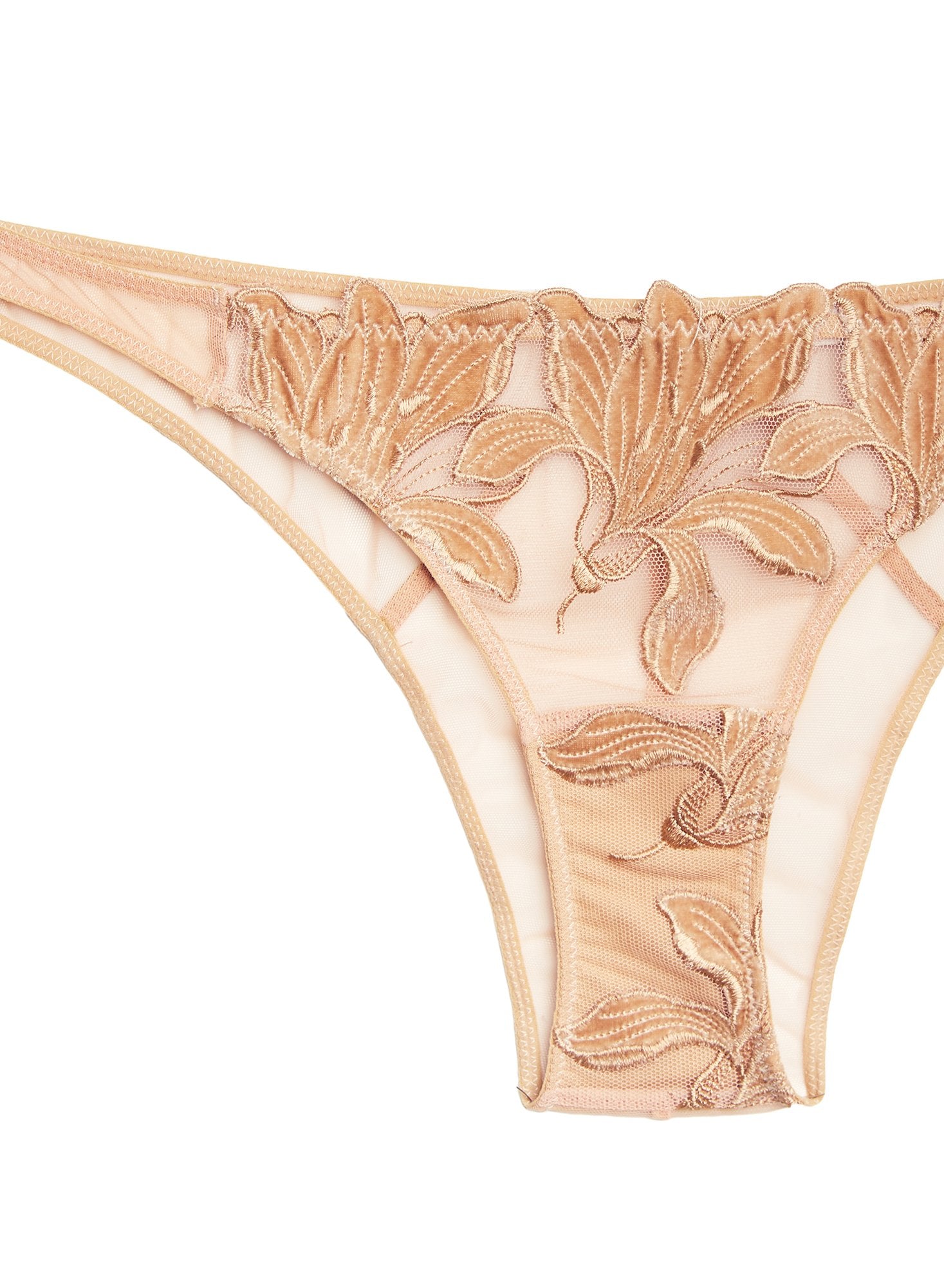 Velvet Lily Embroidery Cheeky