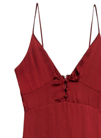 Ruched V-Plunge Slip