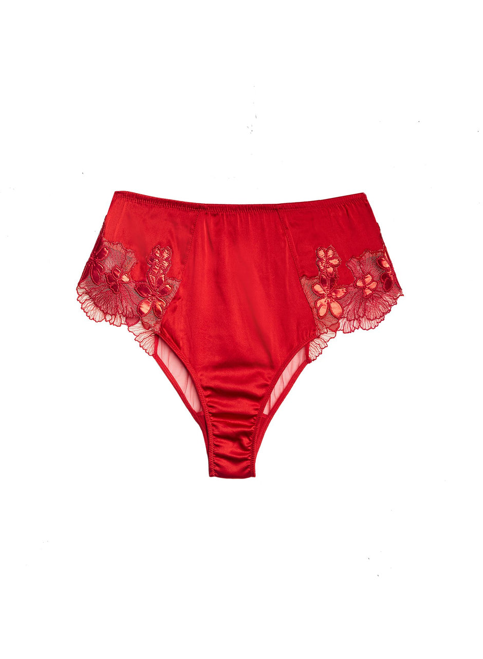 Rouge - Violet High Waist Panty | Fleur du Mal - DEMO