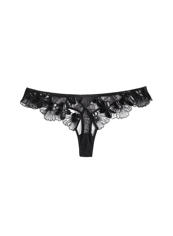 Black - Violet Thong | Fleur du Mal - DEMO