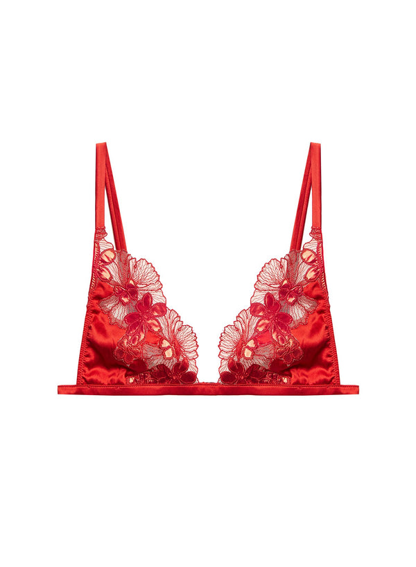 Rouge - Violet Triangle Bra | Fleur du Mal - DEMO