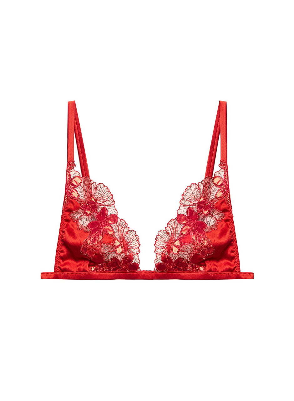 Rouge - Violet Triangle Bra | Fleur du Mal - DEMO