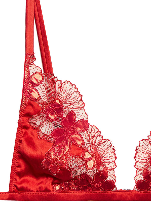 Rouge - Violet Triangle Bra | Fleur du Mal - DEMO