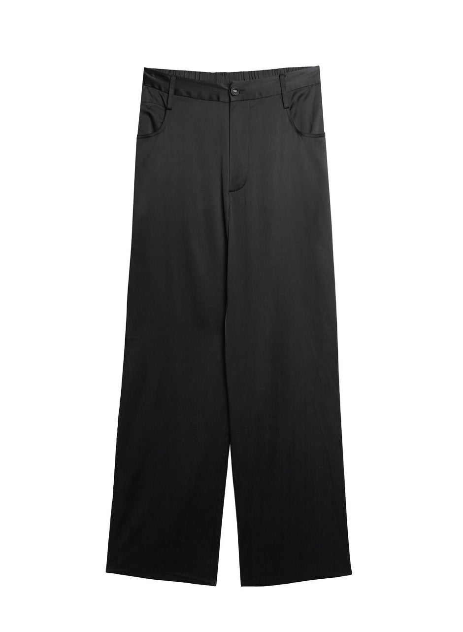 Black - Washable Silk PJ Pant | Fleur du Mal - DEMO