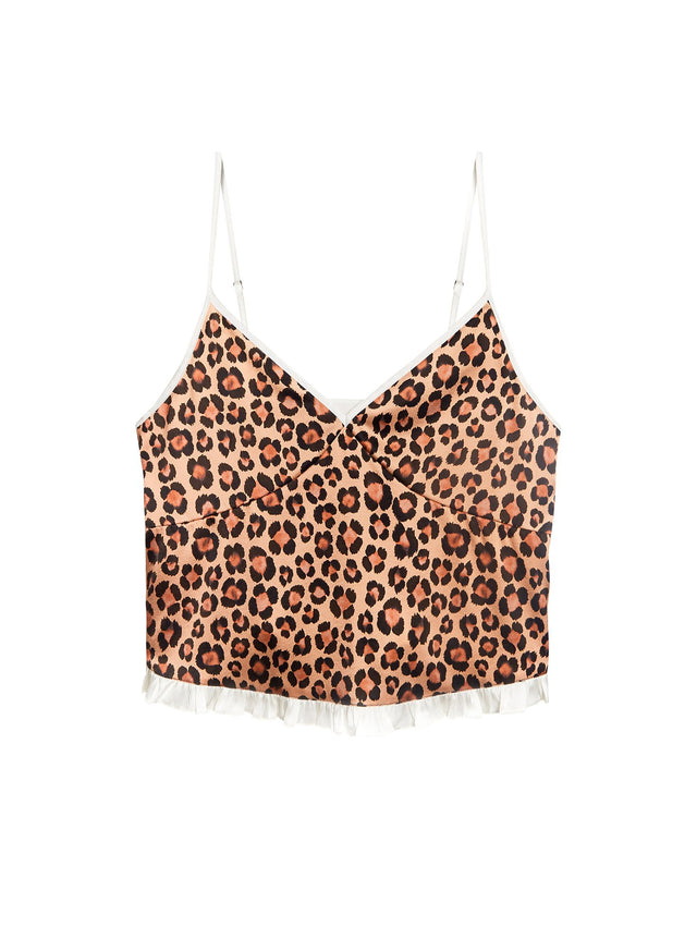 Leopard print - Washable Silk Cami | Fleur du Mal - DEMO