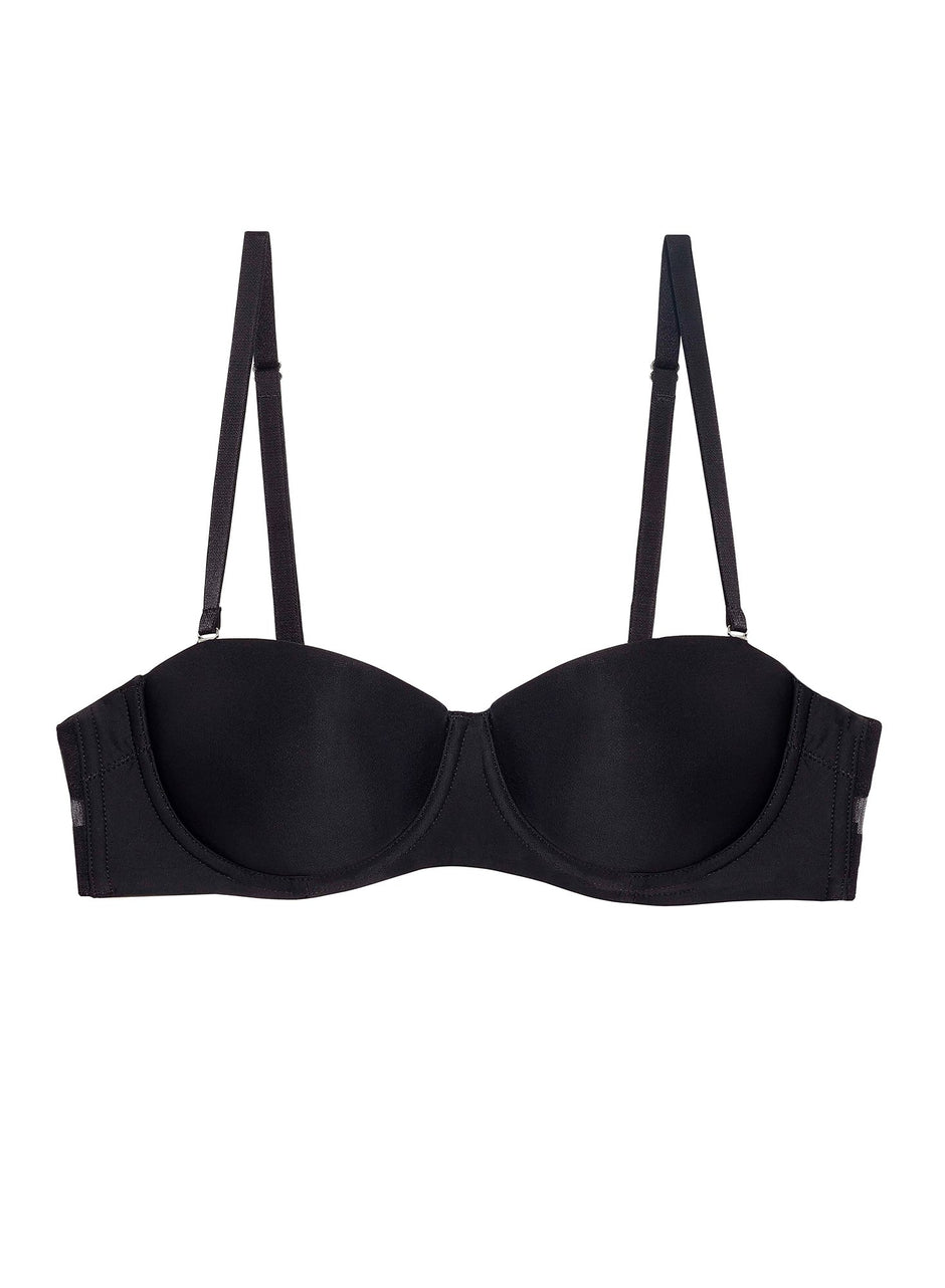 Black - Charlotte Convertible Strapless Bra | Fleur du Mal - DEMO
